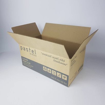 กล่องกระดาษลูกฟูก 3 ชั้นลอน B Brand : Pastel