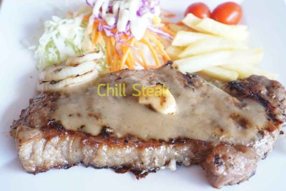 สเต็กเนื้อโคขุน-P