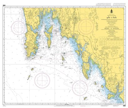 แผนที่เดินเรือ หมายเลข 308  ภูเก็ต ถึง กันตัง