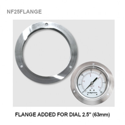 FLANGE ADDED FOR DIA 2.5"(63mm)