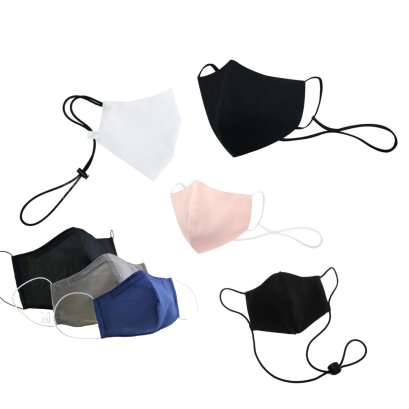 หน้ากากผ้า 3D ป้องกันแบคทีเรีย 99.9% ชนิดมีสายคล้องคอ