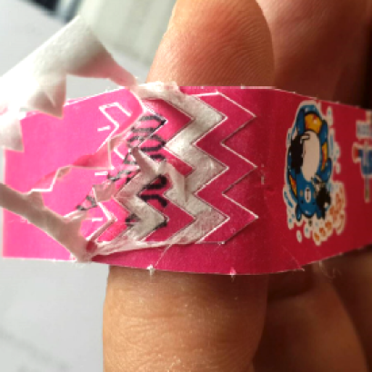 สายรัดข้อมือแถบกาวกันน้ำ