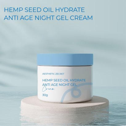 HEMP SEED OIL HYDRATE ANTI AGE NIGHT GEL CREAM