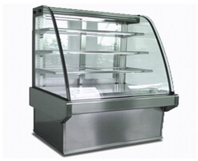 ตู้โชว์เบเกอรี่ กระจกสโลป ยาว 1.20 เมตร