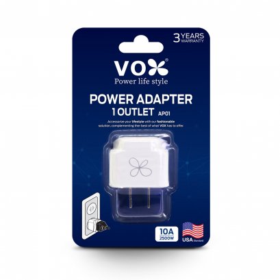 POWER ADAPTER 1 OUTLET AP01