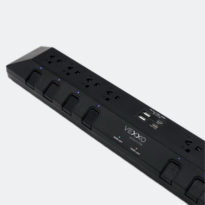VEXXO STUDIO POWERSTRIP รุ่น DO883 (สีดำ)