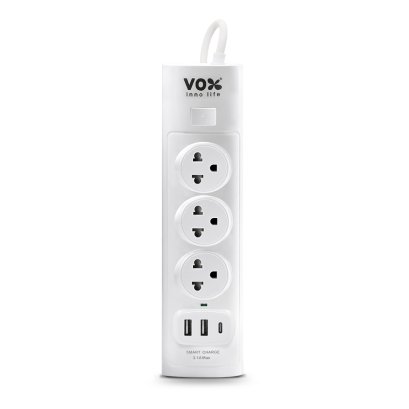 Vox NOVA SERIES ปลั๊กไฟ รุ่น NV-131C(Type-c)สีขาว