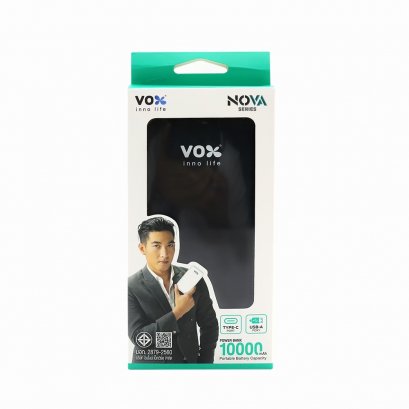 Vox NOVA Power Bank 10,000 mAh รุ่น P10U สีดำ