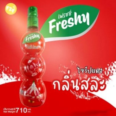 ไซรัปกลิ่นสละ (สำหรับขนมและเครื่องดื่ม) (ตรา เฟรชชี่)    (710ml*12)