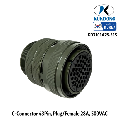 KD3101A28-51S Circular Connectors, KUKDONG Connectors,5015 Series