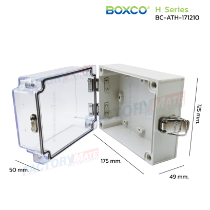 BOXCO BC-ATH-171210 กล่องกันน้ำฝาใส Plastic Enclosure Boxes