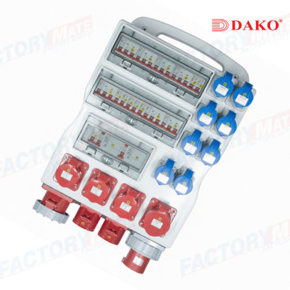 DAKO Plug A38MB02-2 Distribution Box 63A 3P+N+E 400V IP44