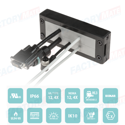 DES 24 Divisible cable entry system  frame for cables with and without connectors