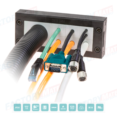 DES 24M Splittable frame for cables with and without connectors