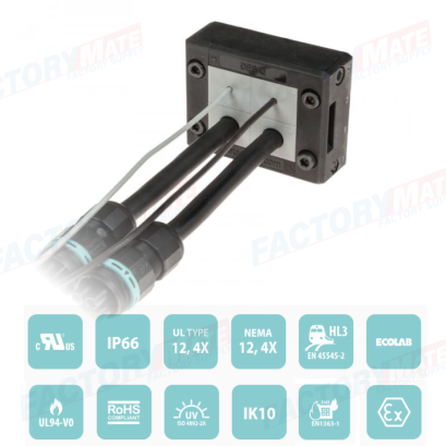 DES Q Divisible cable entry system  frame for cables with and without connectors