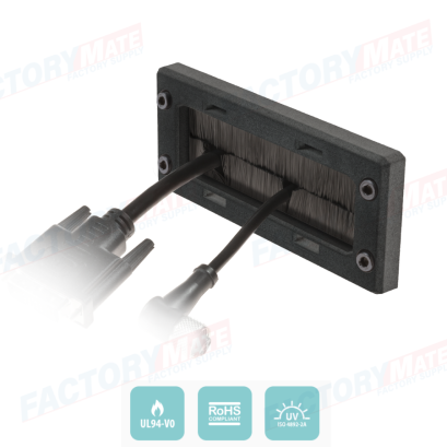 DES Z Cable entry frames with single brush