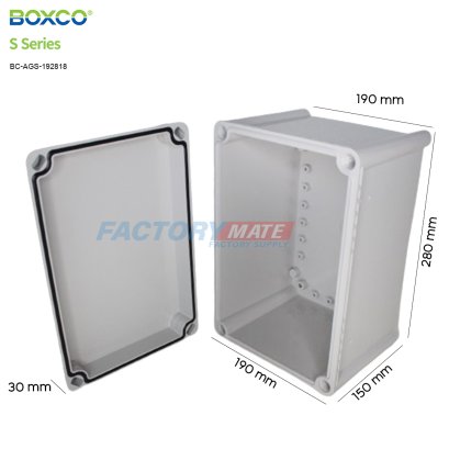 BC-AGS-192818 Plastic Enclosure Boxes Screw Type S series Medium size