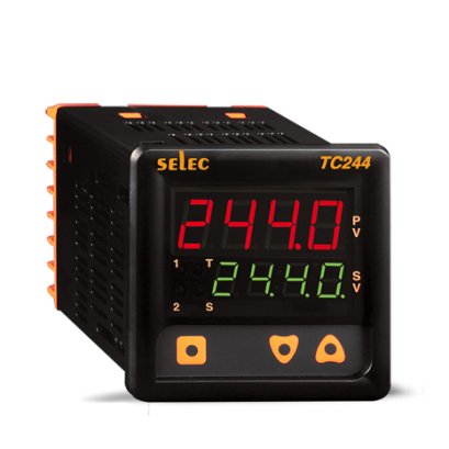 Temperature Controllers Dual Display, Dual Set Point Temperature Controller, Size : 72 x 72mm TC244AX