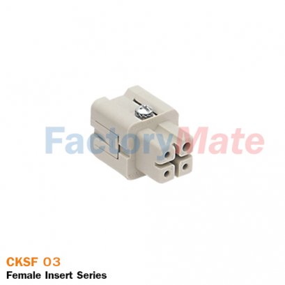 ILME CKSF 03 | Female insert, CKS series, spring terminal connection, 3 poles + PE, 10 A 400 V 4 kV 3, size "21.21"