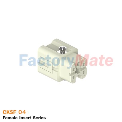 CKSF 04 | Female insert, CKS series, spring terminal connection, 4 poles + PE, 10 A 400 V 4 kV 3, size &quot;21.21&quot;