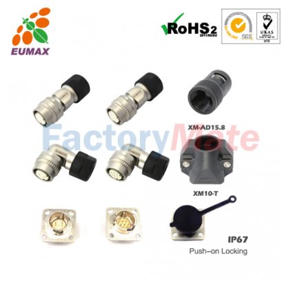 XM10-S10S-C CM10-SP10S-M Straight Plug 10P EUMAX CM10 Connector