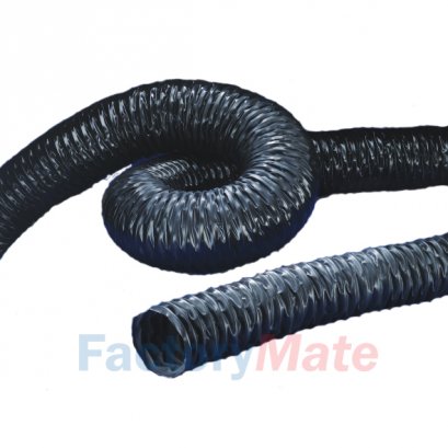 ท่อผ้าใบสีดำ Fabric Flexible Air Duct Hose