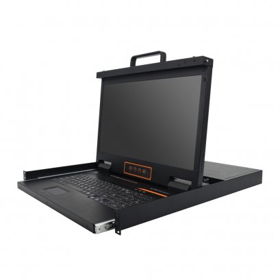 *HT5808 : Kinan 18.5＂8 Port CAT5 LCD KVM over IP Switch 1-Local / 2-Remote Access