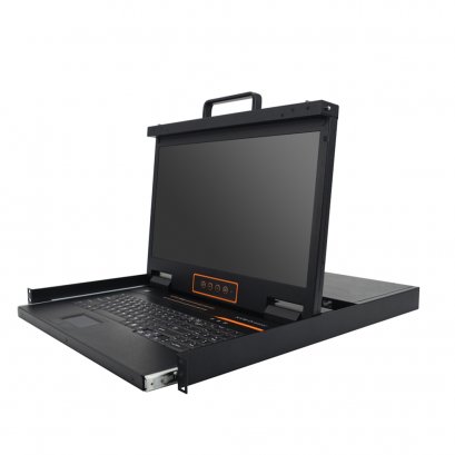 *HT5832 : Kinan 18.5＂32 Port CAT5 LCD KVM over IP Switch 1-Local / 2-Remote Access