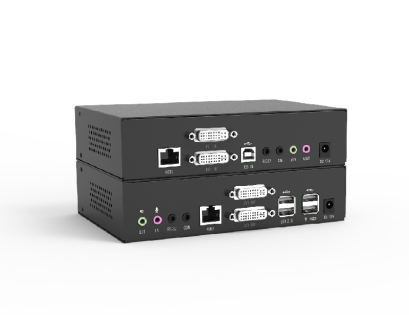 KED202S : Kinan USB DVI Dual View OVER CAT5E & CAT6 KVM EXTENDER
