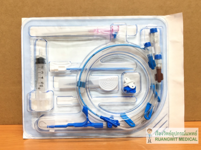 Central Venous Catheter Bioteq 7Fr x 20cm (3 Lumen) (ชุดอุปกรณ์สำหรับเปิดหลอดเลือดดำส่วนกลาง ชนิด 3 สาย)