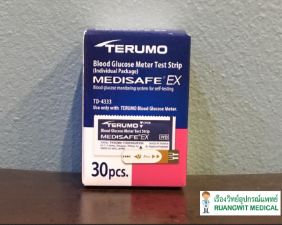 (exp 10-2026) แผ่นตรวจน้ำตาล TERUMO Medisafe EX อย่างละ 30 ชิ้น
