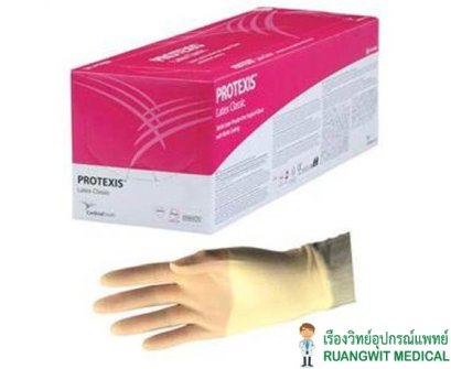 ถุงมือผ่าตัดสเตอร์ไรด์ Protexis (Cardinal Health) (ไม่มีแป้ง) (1 ซอง)