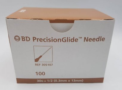 เข็ม BD PrecisionGlide Needle 30G x 1/2"