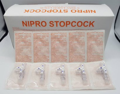ข้อต่อฉีดยา 3 way Nipro 3W-R-L (มีหัวล็อค 3 หัว) (ยกกล่อง 50 อัน)