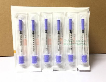Fine Micro Syringe 0.5 ml (Insulin Syringe 32Gx8mm) (ยกกล่อง 100 อัน))