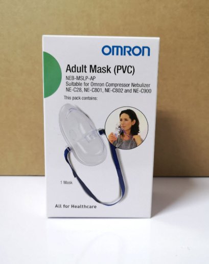หน้ากากพ่นยาผู้ใหญ่ Omron Adult Mask PVC รุ่นใหม่ (9527634-7)