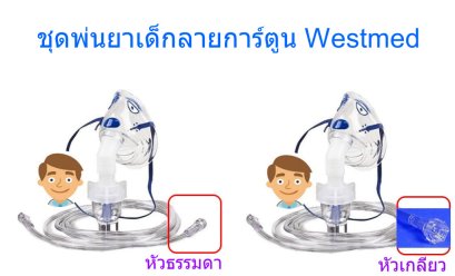 ชุดพ่นยาเด็กลายการ์ตูน Westmed (USA)