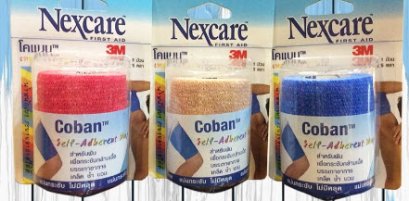Nexcare Coban โคแบนเทปพันยืดหยุ่นได้ 3นิ้ว x 5หลา (กล่องชำรุด สินค้ามือ 1)