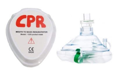 (exp 12-2024) ชุดช่วยหายใจปากเป่า CPR Pocket Mask - Galemed (ไต้หวัน)