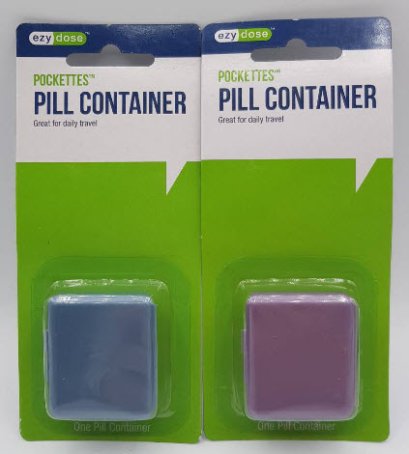 ตลับยา พกใส่กระเป๋า Pockettes Pill Box (คละสี)