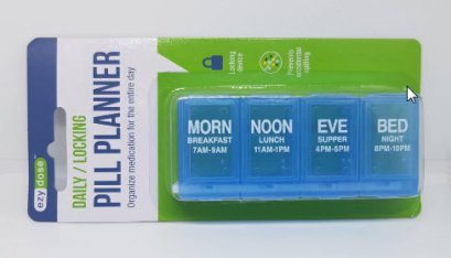 ตลับยา Four-A-Day Locking Pill Reminder (100530535)