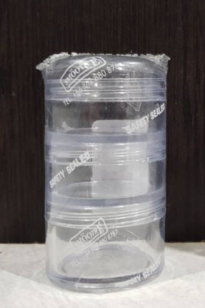 ตลับยาคอนโด 3 ชั้น ใส