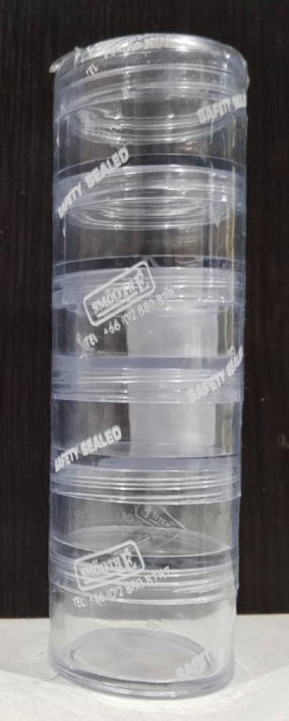 ตลับยาคอนโด 6 ชั้น ใส