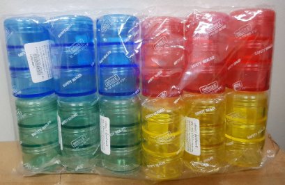 ตลับยาคอนโด 3 ชั้น แฟนซี (คละสี)