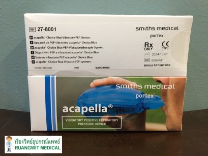 Acapella Choice Blue - Portex (27-8001) อุปกรณ์ช่วยขับเสมหะ โดยใช้แรงดันบวกแบบสั่นช่วงหายใจออก