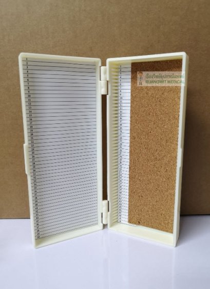 กล่องพลาสติกใส่สไลด์ 50 แผ่น