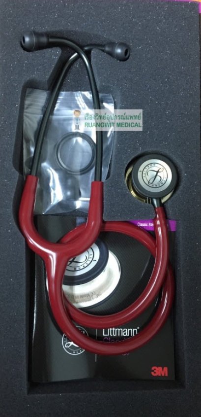 หูฟัง 3M Littmann Classic III Burgundy หัวแชมเปญ [5864]