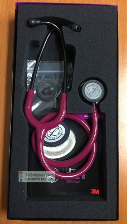 หูฟัง 3M Littmann Classic III Raspberry หัวควันบุหรี่ [5871]