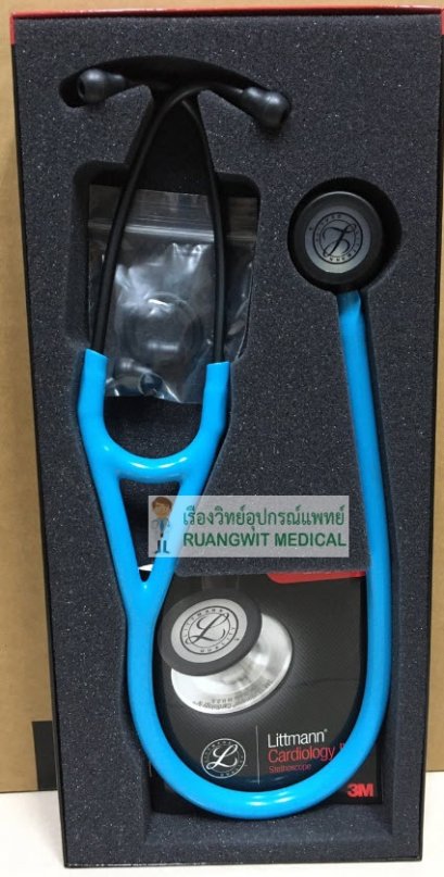 หูฟัง 3M Littmann Cardiology IV Stethoscope Turquoise หัวสีควันบุหรี่ (6171)