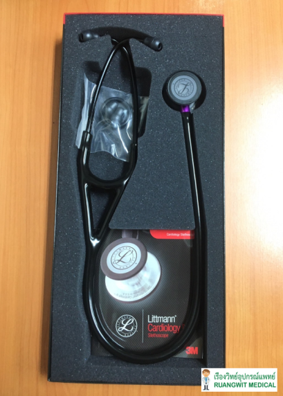 หูฟัง 3M Littmann Cardiology IV Black หัวสีดำ ก้านม่วง (6203)